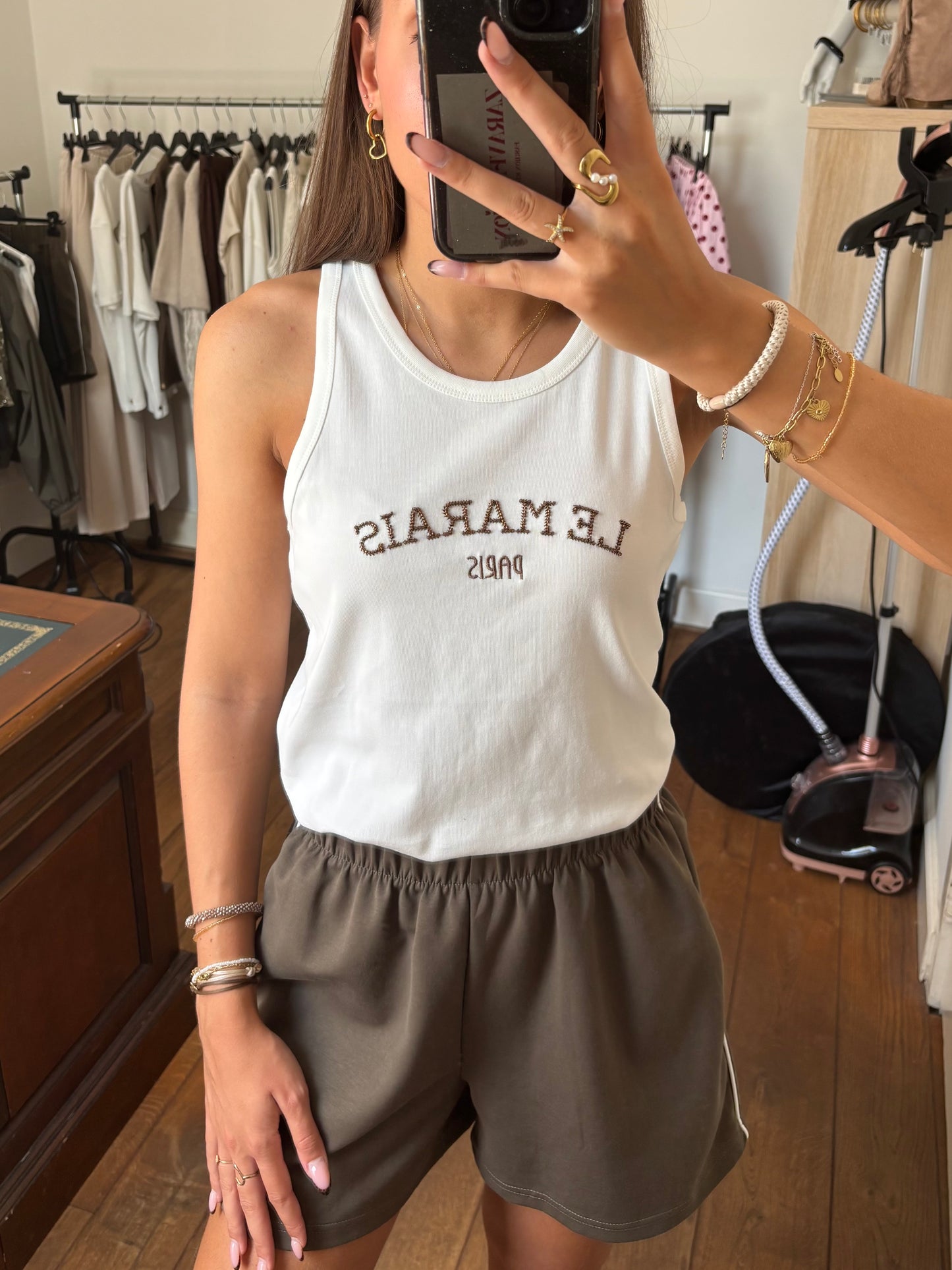 Le Marais Paris hemd - wit