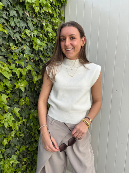 Essential top - ecru