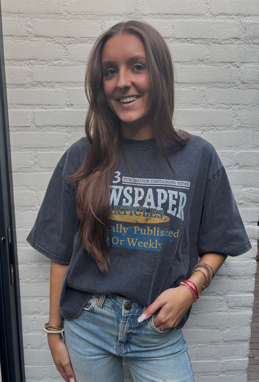 Vintage shirt - denim blauw