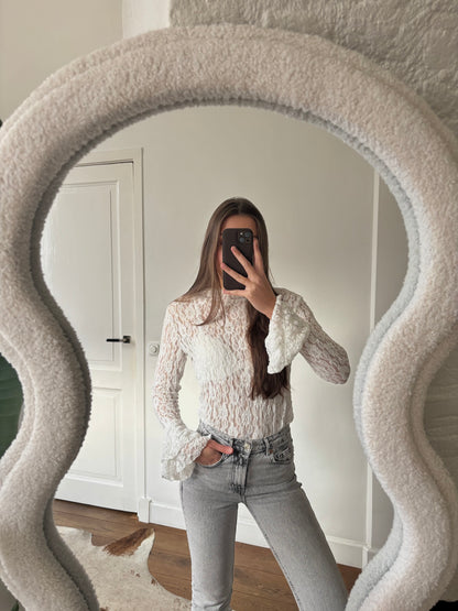 Ambika lace top - wit