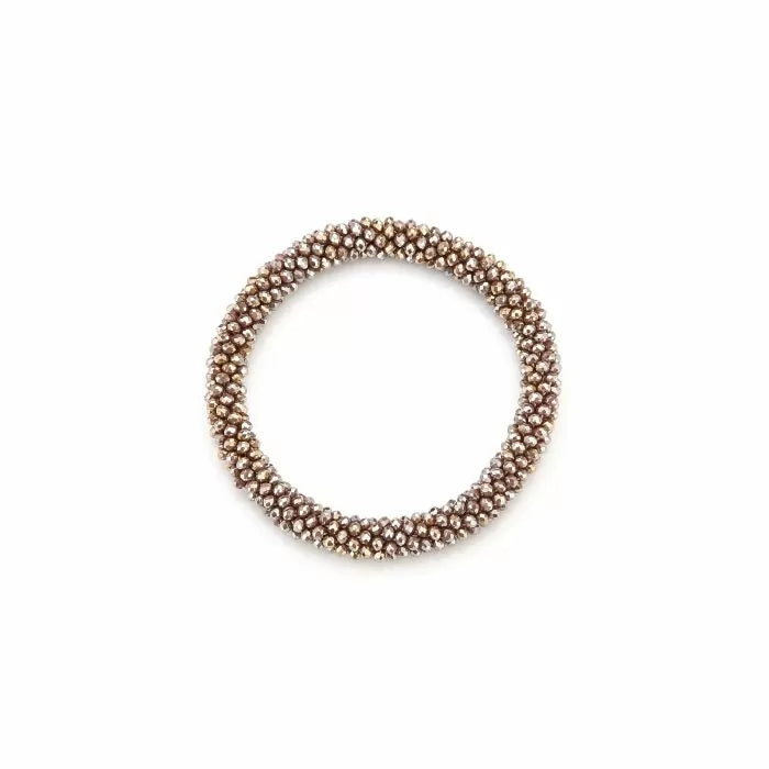 Armband kralen - khaki