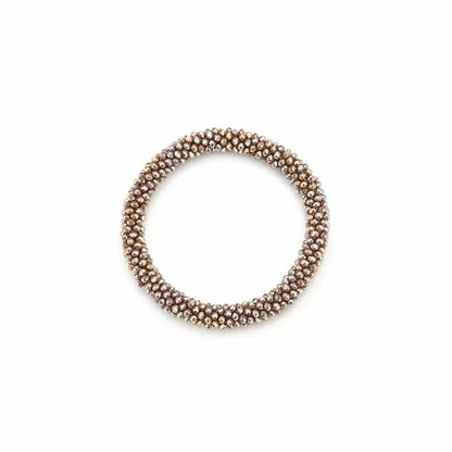 Armband kralen - khaki