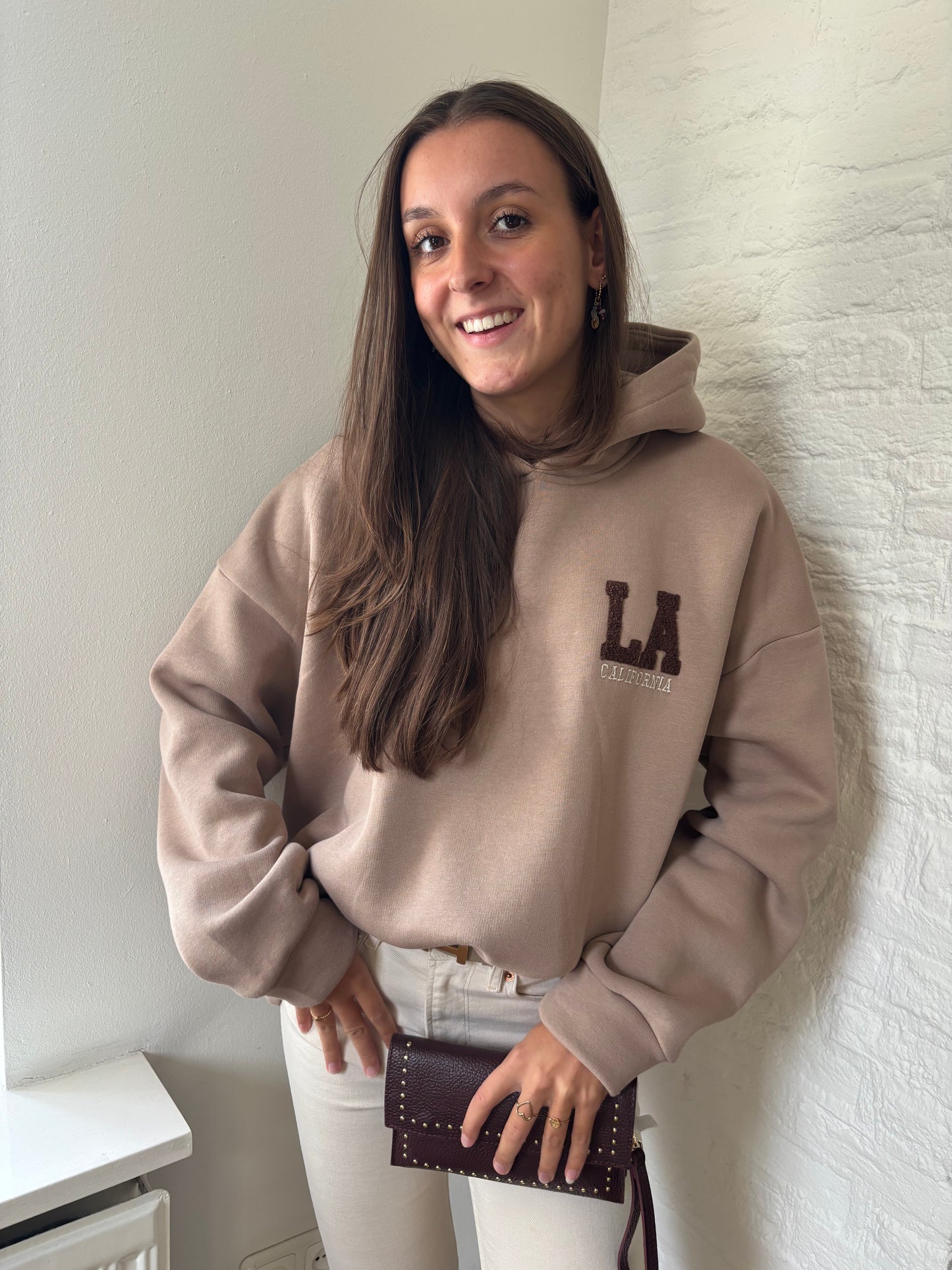LA hoodie - taupe