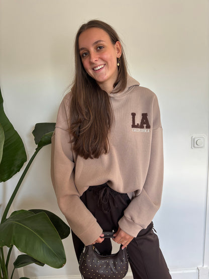 LA hoodie - taupe