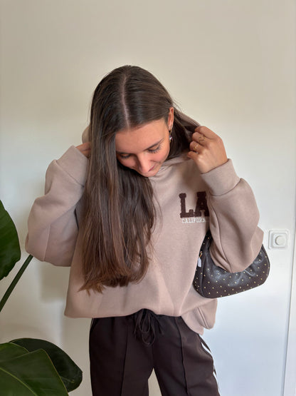 LA hoodie - taupe
