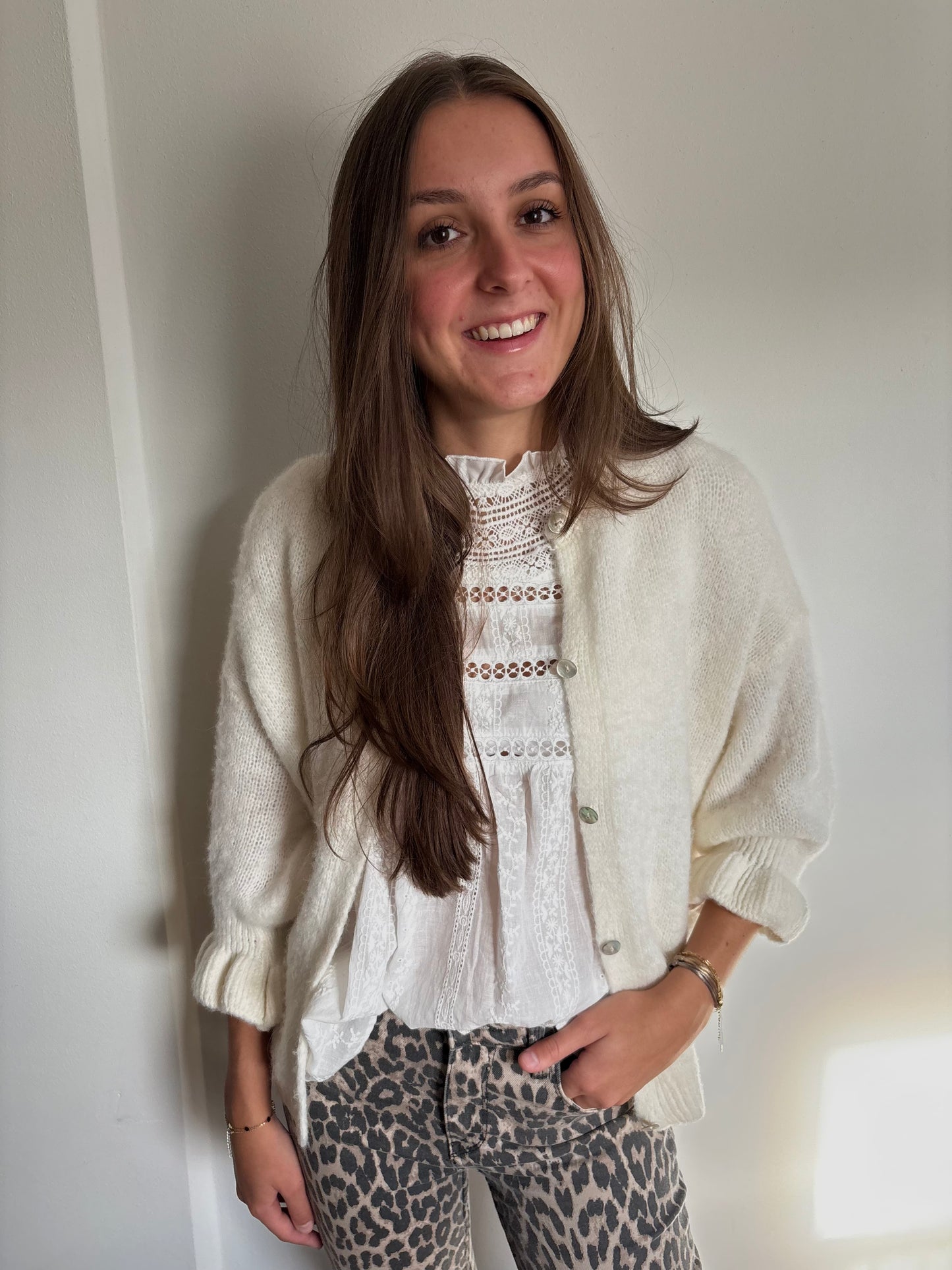 Lea cardigan - ecru