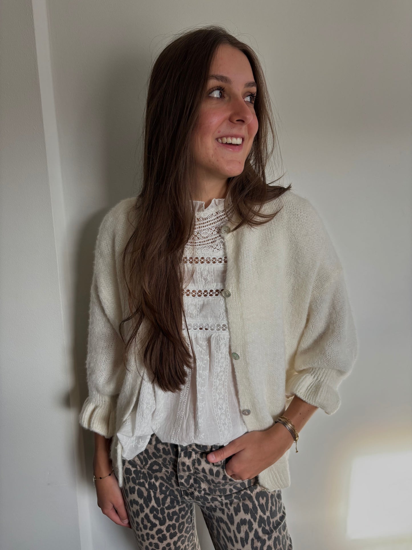 Lea cardigan - ecru