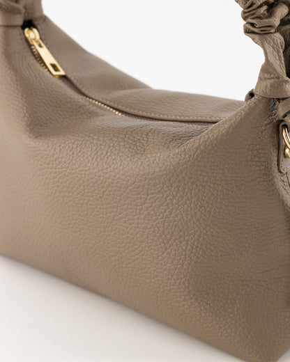 Raina leren tas - taupe