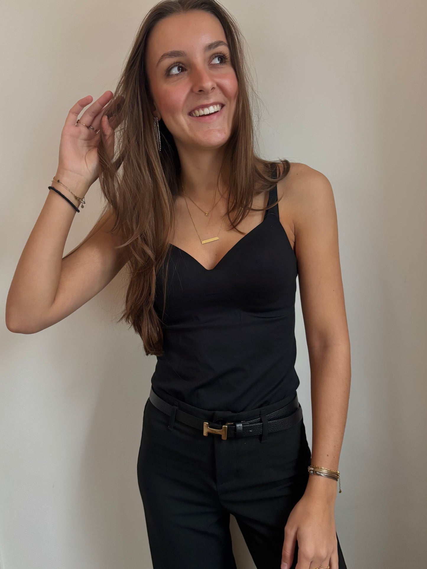 Seamless top - zwart