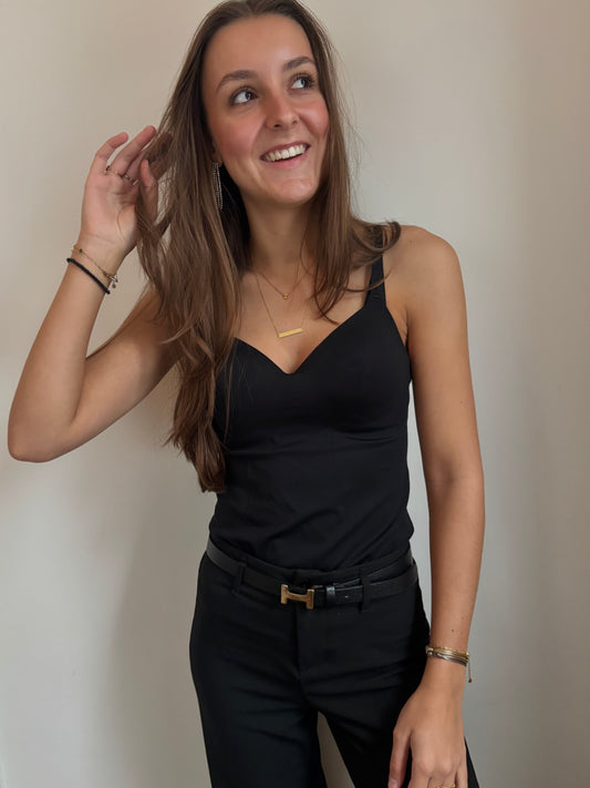 Seamless top - zwart