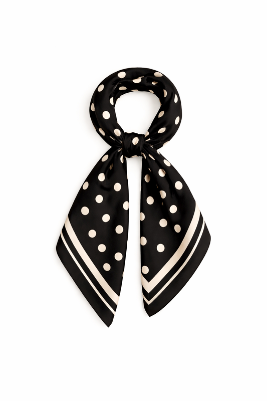 Sjaaltje pokadot - beige