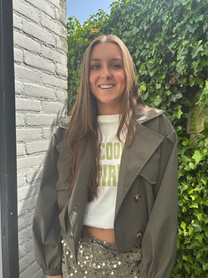Trenchcoat - olijfgroen