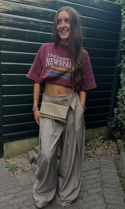 Wide leg pantalon Tall - taupe