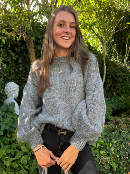 Zara comfy knit - donkergrijs