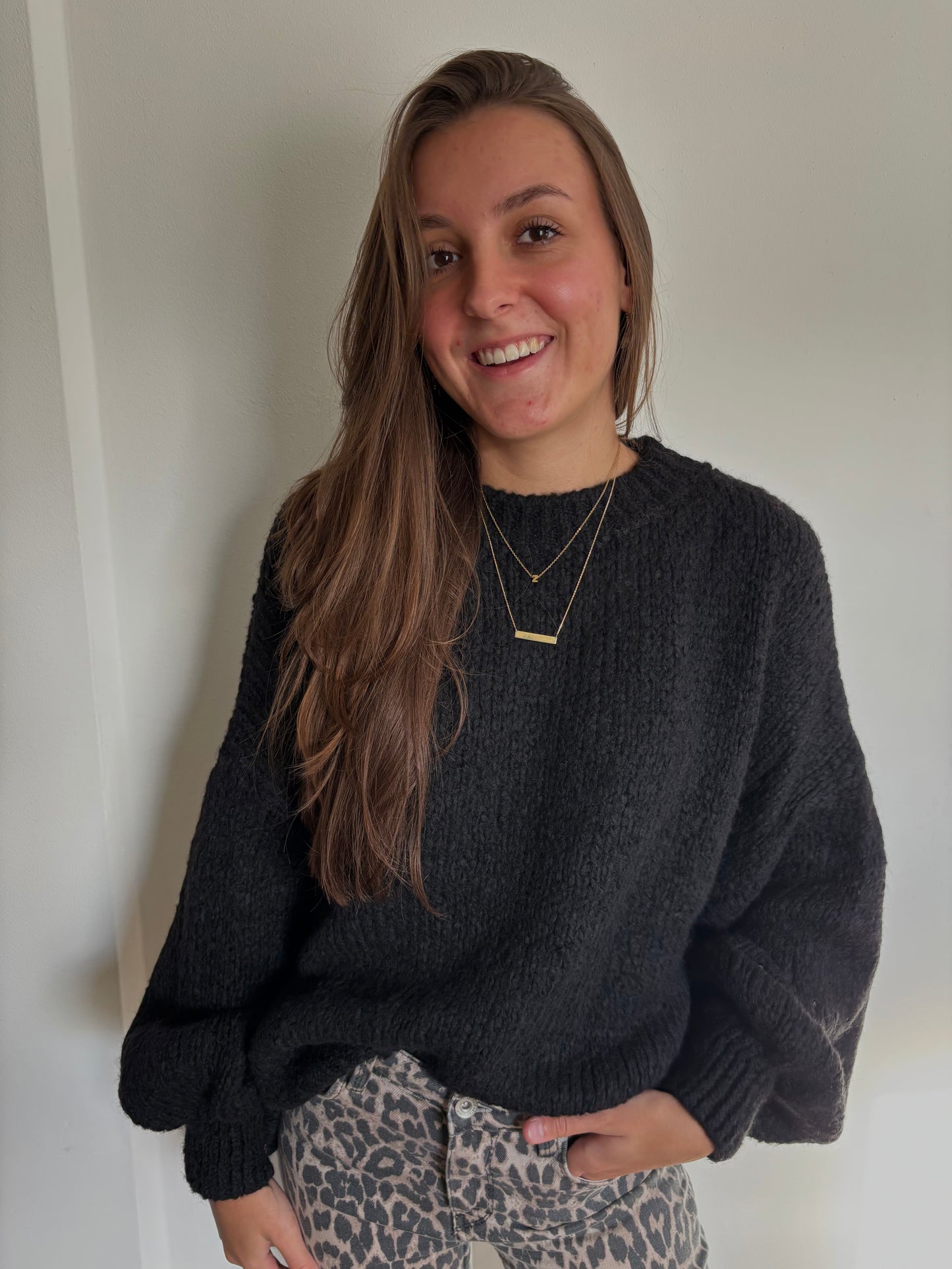 Zara comfy knit - zwart