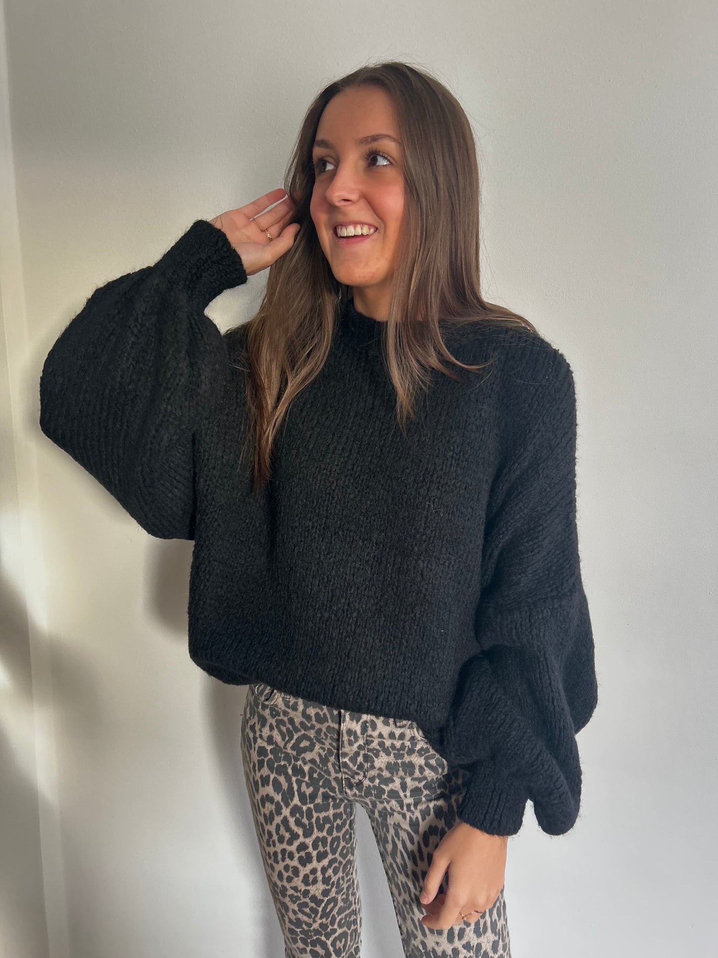 Zara comfy knit - zwart