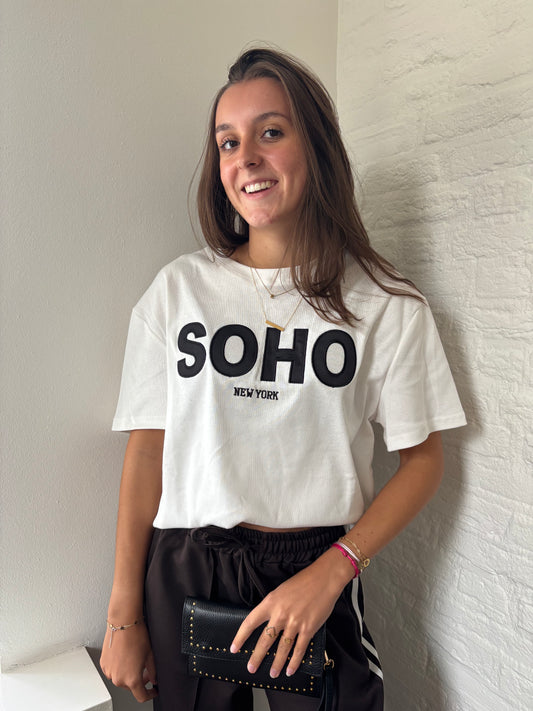 Ambika shirt soho - wit/zwart