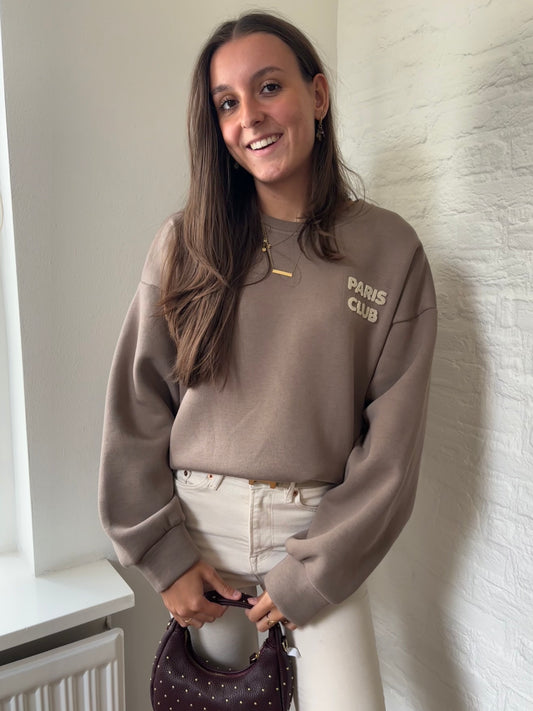 Paris club sweater - taupe
